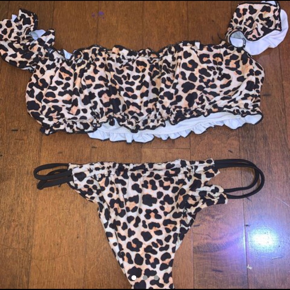 A Cheetah 2 piece bathing suit